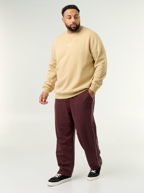 Sudadera de felpa con inscripción - Kiabi