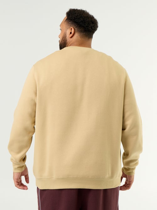 Sudadera de felpa con inscripción - Kiabi