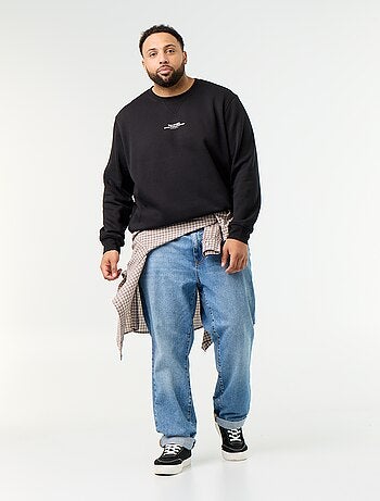 Sudadera de felpa con inscripción