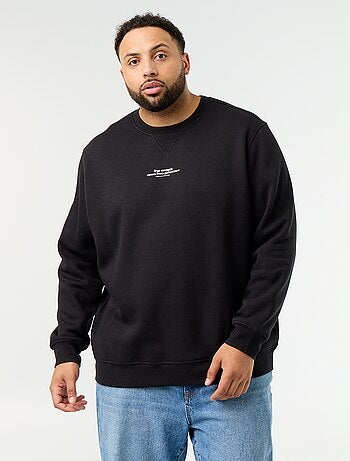 Sudadera de felpa con inscripción