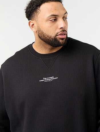 Sudadera de felpa con inscripción