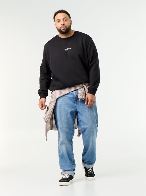 Sudadera de felpa con inscripción - Kiabi Sudadera de felpa con inscripción - Kiabi