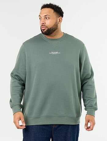 Sudadera de felpa con inscripción