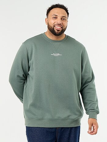 Sudadera de felpa con inscripción