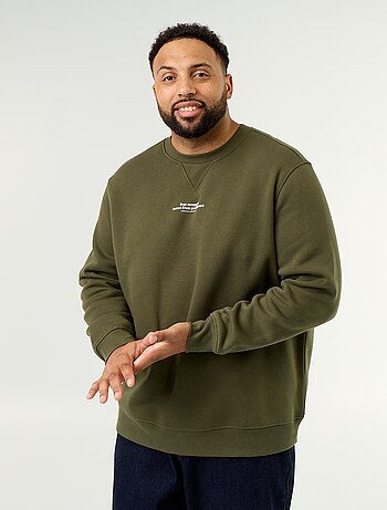 Sudadera de felpa con inscripción