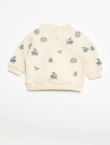 Sudadera de felpa con mangas raglán