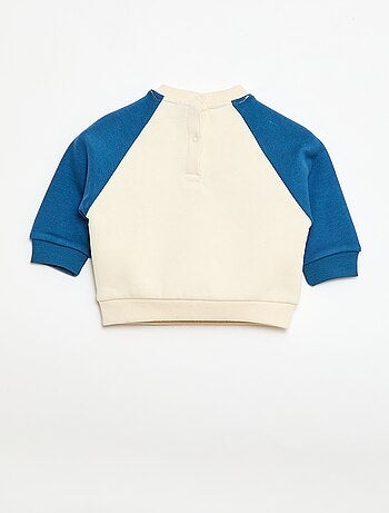 Sudadera de felpa con mangas raglán