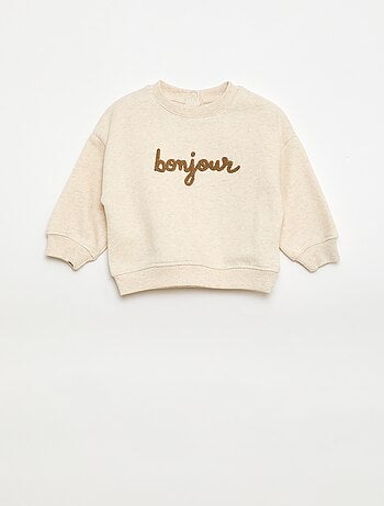 Sudadera de felpa bordada