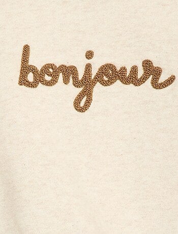 Sudadera de felpa bordada