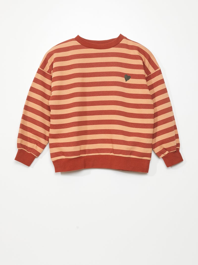 Sudadera de felpa con mensaje BLANCO - Kiabi