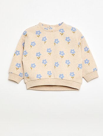 Sudadera de felpa con estampado