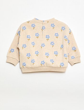 Sudadera de felpa con estampado