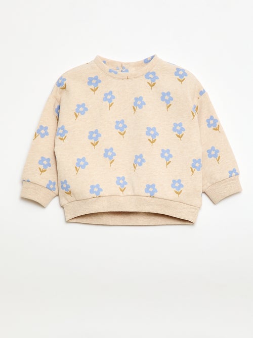Sudadera de felpa con motivo - Kiabi
