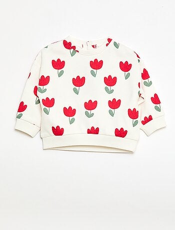 Sudadera de felpa con estampado