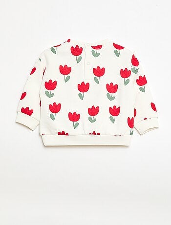 Sudadera de felpa con estampado