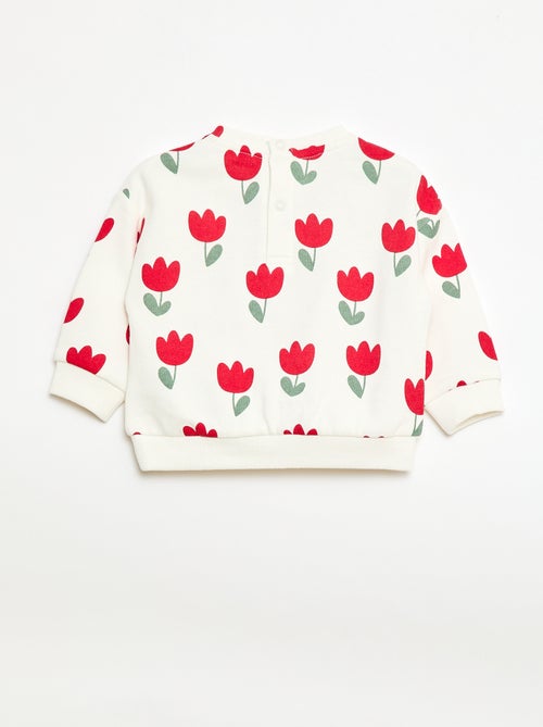 Sudadera de felpa con motivo - Kiabi