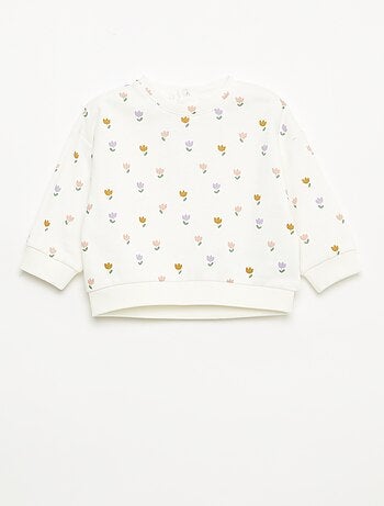 Sudadera de felpa con motivo