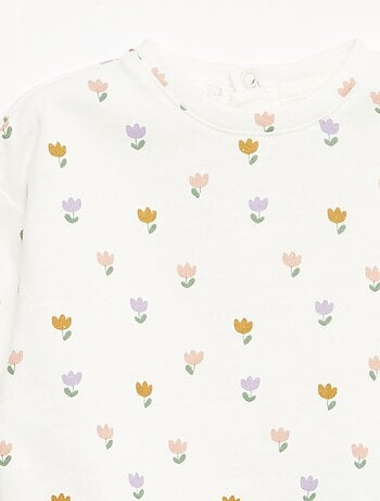 Sudadera de felpa con motivo