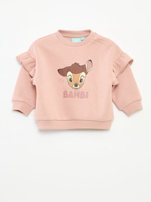 Sudadera de felpa 'Disney' 'Bambi' con volante - Kiabi