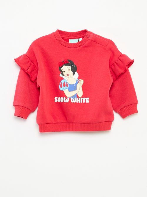 Sudadera de felpa 'Disney' 'Blancanieves' con volante - Kiabi