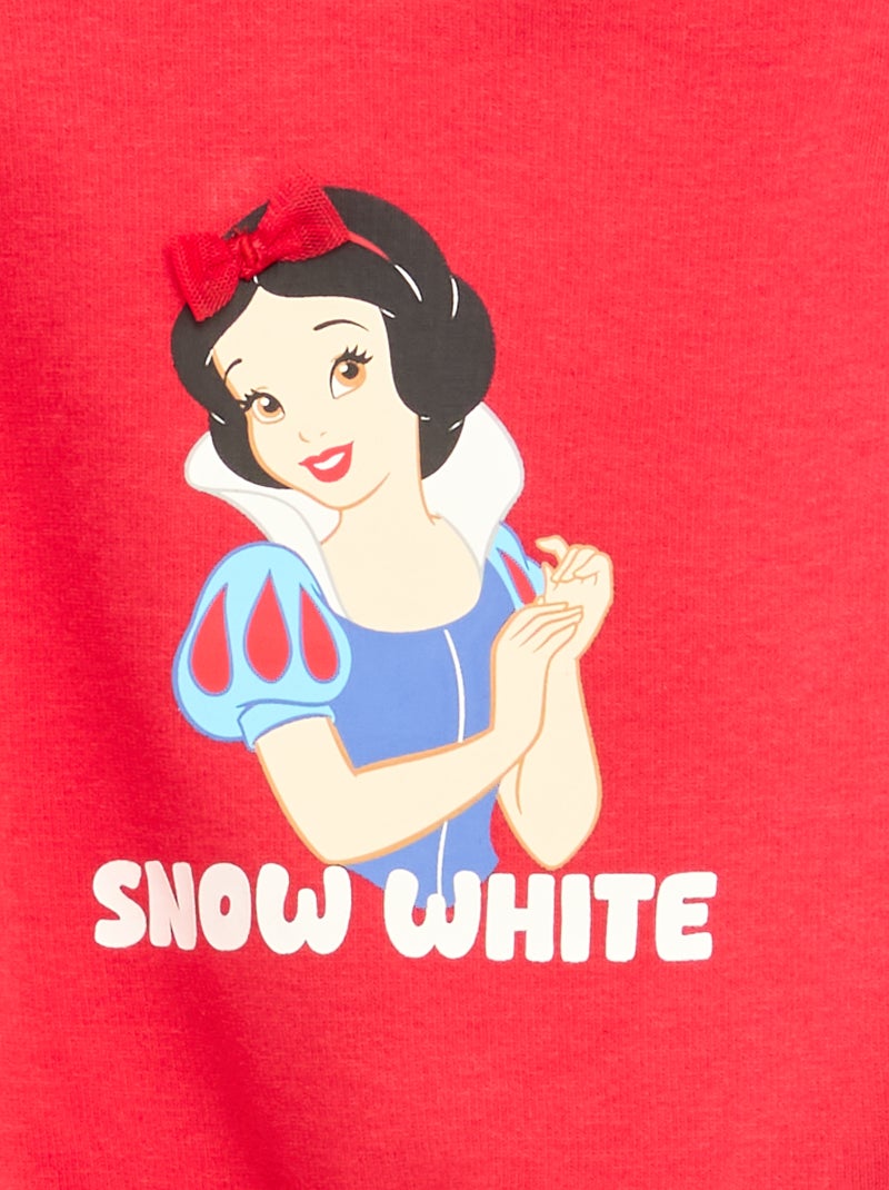 Sudadera de felpa 'Disney' 'Blancanieves' con volante Rojo - Kiabi