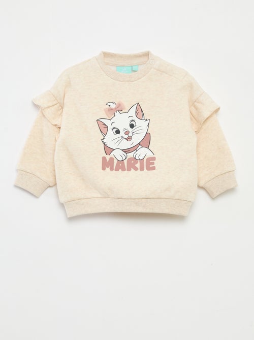 Sudadera de felpa 'Disney' 'Marie' con volante - Kiabi