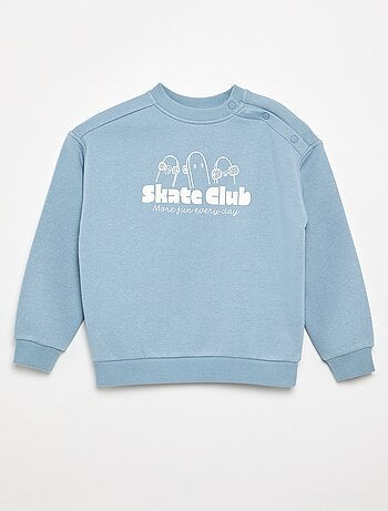 Sudadera de felpa estampada - colección fácil de poner