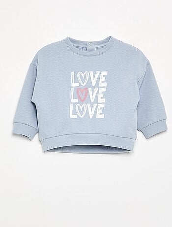 Sudadera de felpa estampada