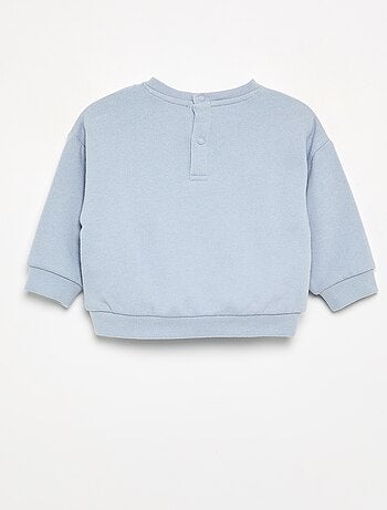 Sudadera de felpa estampada
