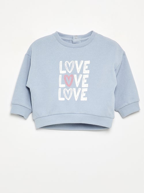 Sudadera de felpa estampada - Kiabi Sudadera de felpa estampada - Kiabi