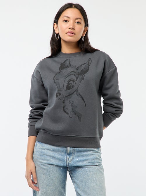 Sudadera de felpa estampada 'Bambi' - Kiabi