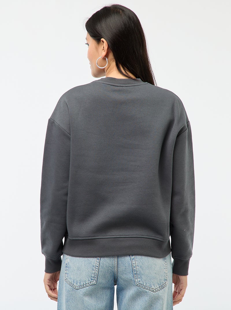 Sudadera de felpa estampada 'Bambi' Gris - Kiabi