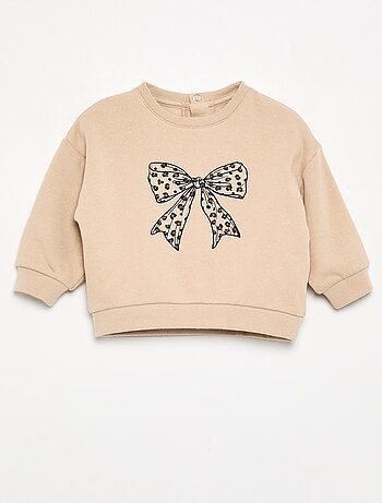 Sudadera de felpa estampada