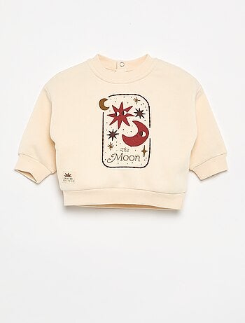 Sudadera de felpa estampada