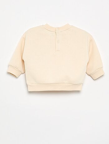 Sudadera de felpa estampada