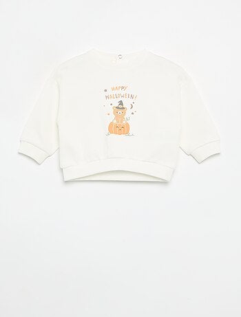 Sudadera de felpa estampada