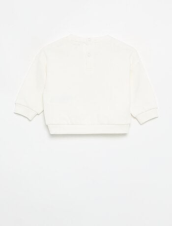 Sudadera de felpa estampada