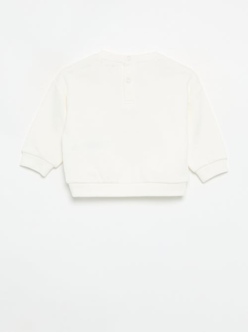 Sudadera de felpa estampada - Kiabi