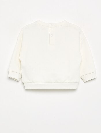Sudadera de felpa estampada