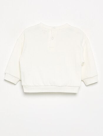 Sudadera de felpa estampada