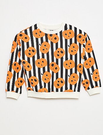 Sudadera de felpa estampada 'Halloween'