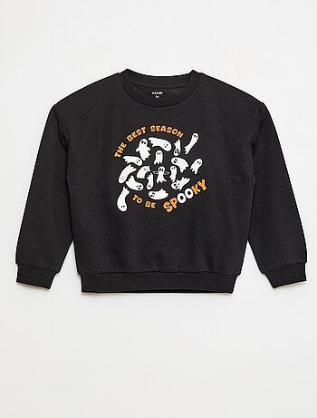 Sudadera de felpa estampada 'Halloween'