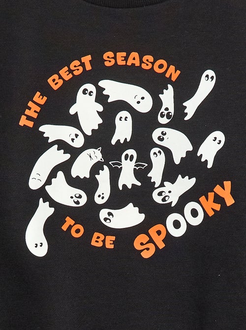 Sudadera de felpa estampada 'Halloween' - Kiabi