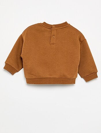 Sudadera de felpa estampada