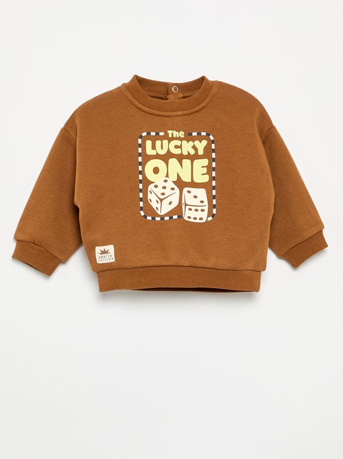 Sudadera de felpa estampada - Kiabi Sudadera de felpa estampada - Kiabi