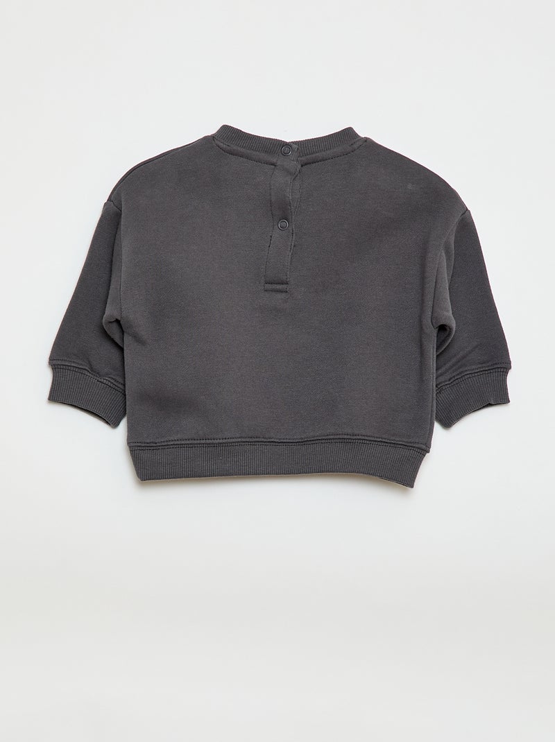 Sudadera de felpa estampada 'Mickey' Negro - Kiabi