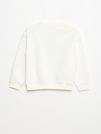 Sudadera de felpa con estampado navideño