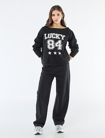 Sudadera de felpa estilo deportivo