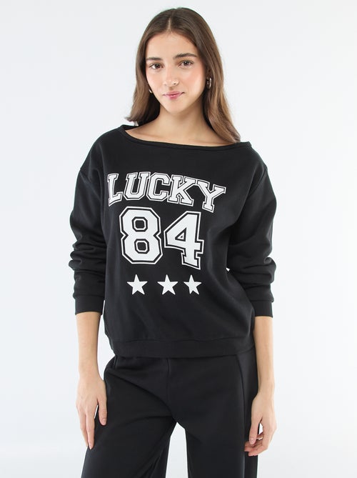 Sudadera de felpa estilo deportivo - Kiabi