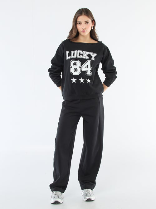 Sudadera de felpa estilo deportivo - Kiabi